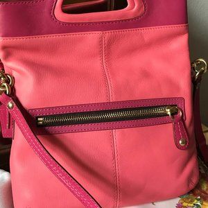Coach Pink Leather Crossbody